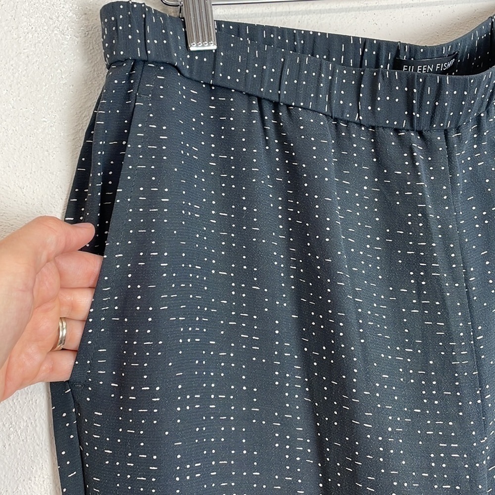 Eileen Fisher Morse Code Slouchy Ankle Pant - Picture 5 of 10